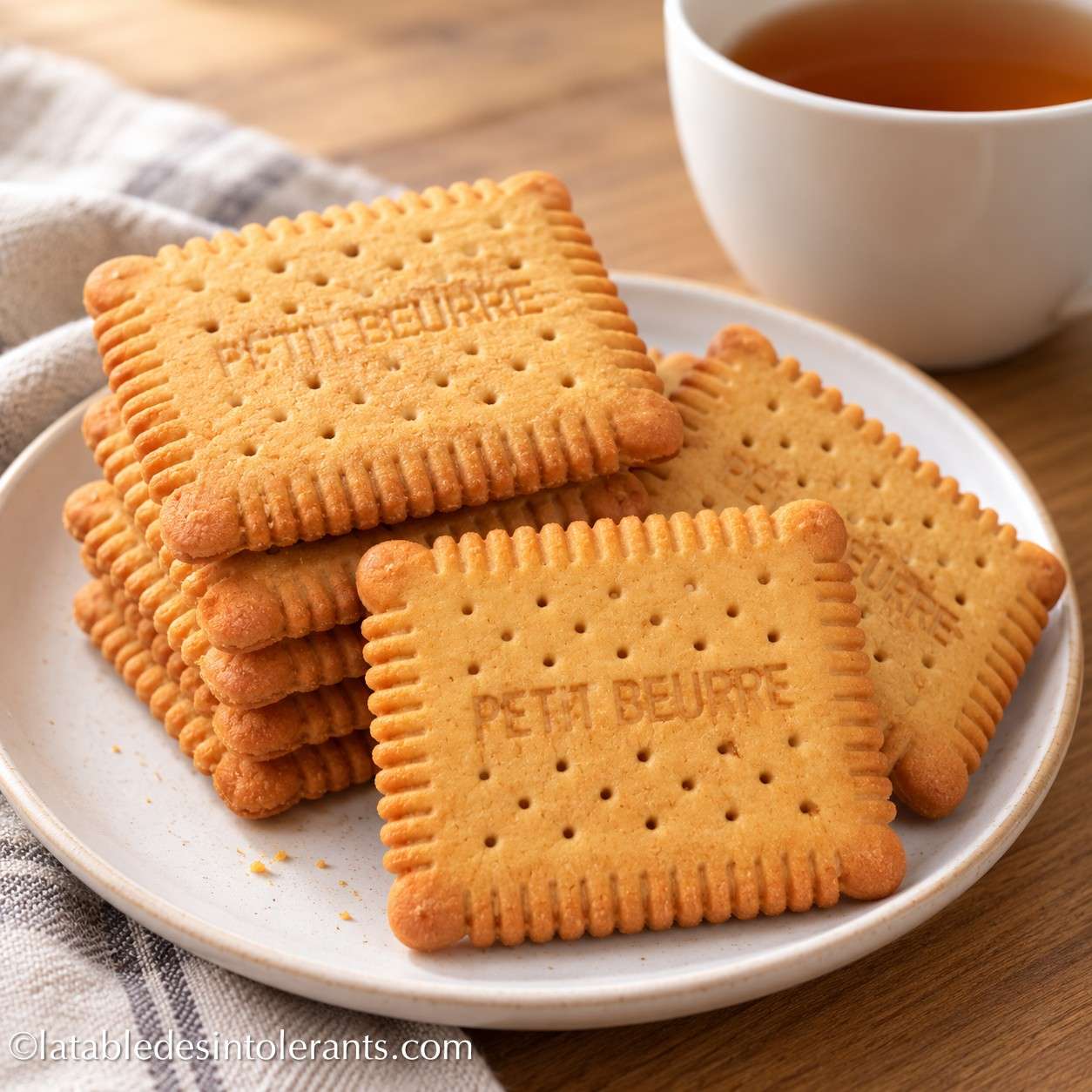 PETIT BEURRE sans gluten, sans lait ou sans lactose, sans sucre, sans levure et sans œuf